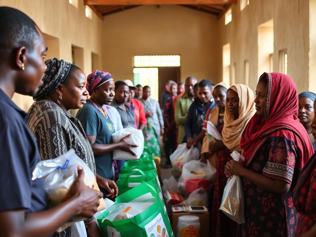 Relief and hygiene item distribution